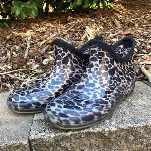 Capelli of New York Leopard Print Rain Booties